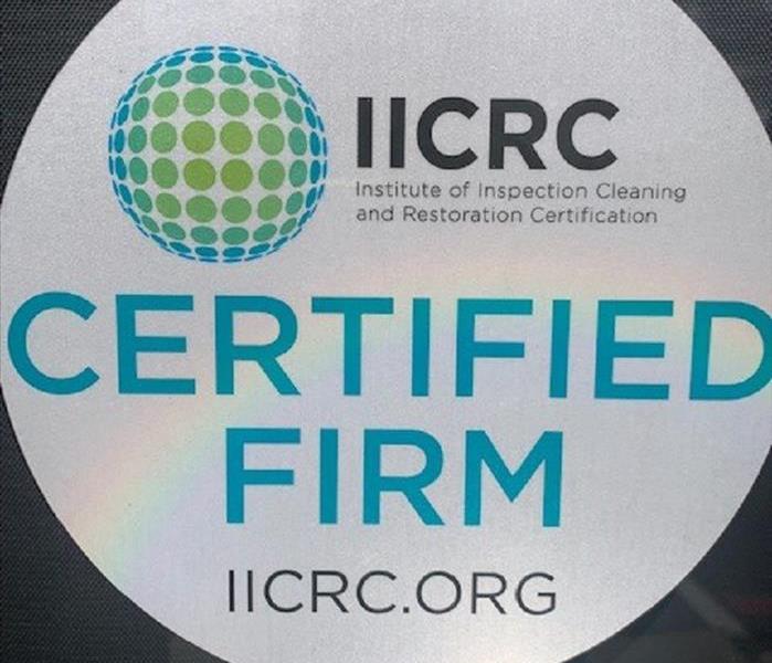 IICRC Certified Firm Sticker 
